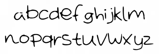 MissDisorder Font LOWERCASE