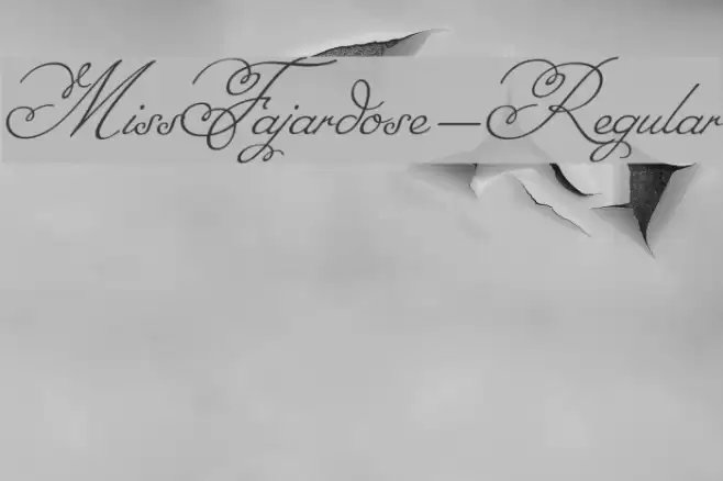 MissFajardose-Regular Font examples
