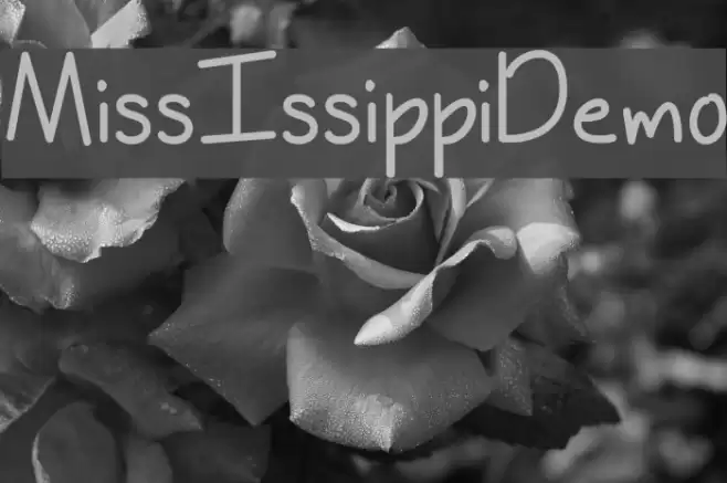 MissIssippiDemo Font examples