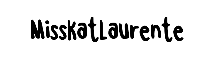 MissKatLaurente  Frei Schriftart Herunterladen