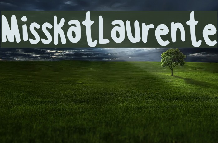 MissKatLaurente Font examples