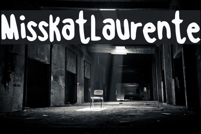 MissKatLaurente Font examples