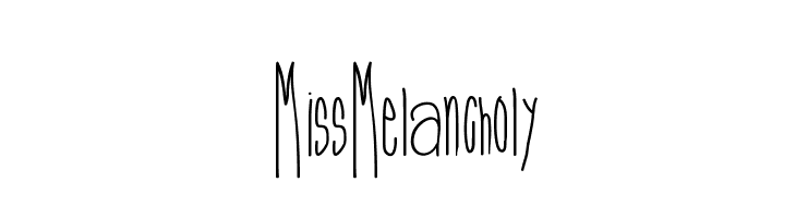 MissMelancholy  नि: शुल्क फ़ॉन्ट्स डाउनलोड