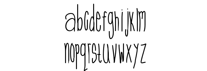 MissMelancholy Font LOWERCASE