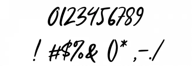 MissRhinetta Font OTHER CHARS