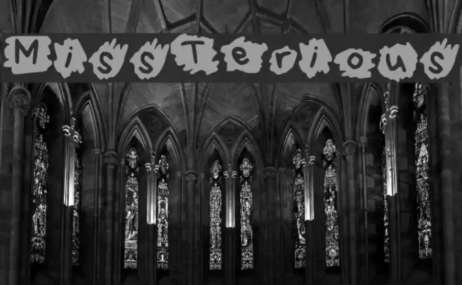 MissTerious Font examples