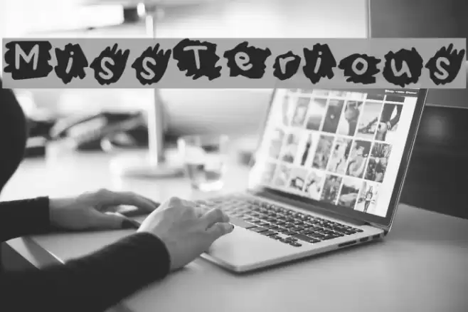 MissTerious Font examples