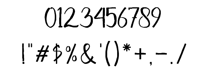 MissakiTypeface Font OTHER CHARS