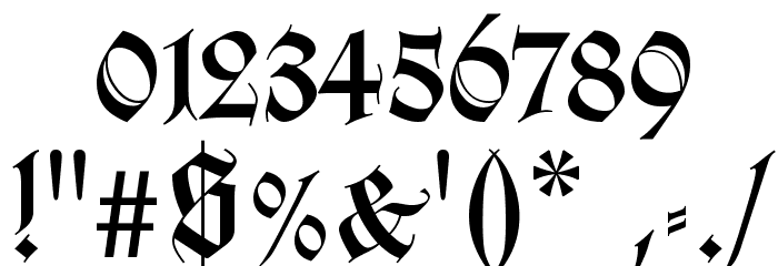 Missal Font OTHER CHARS