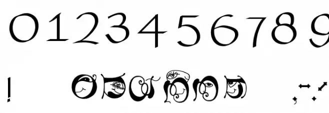 MissalUncialeBricks Font OTHER CHARS