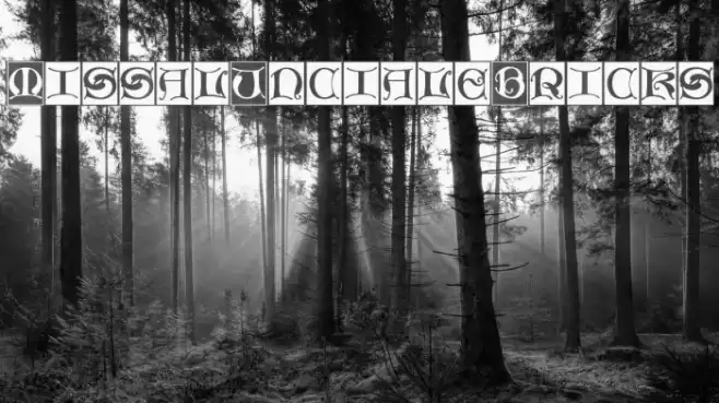 MissalUncialeBricks Font examples