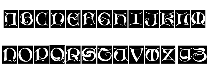 MissalUncialeBricks Font LOWERCASE