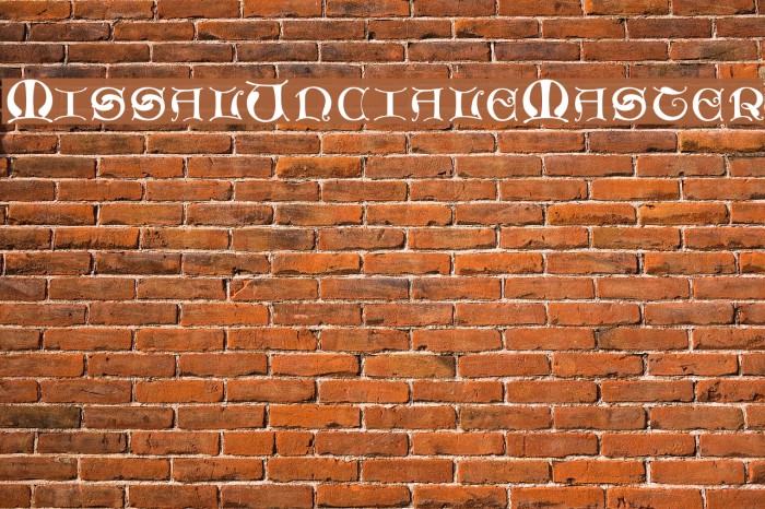 MissalUncialeMaster Font examples