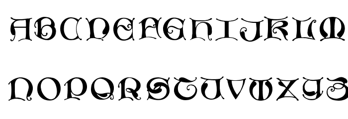 MissalUncialeMaster Font LOWERCASE
