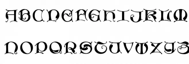 MissalUncialeMaster Font LOWERCASE