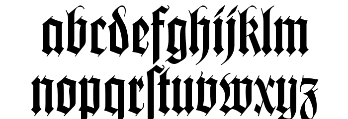 Missal Font LOWERCASE
