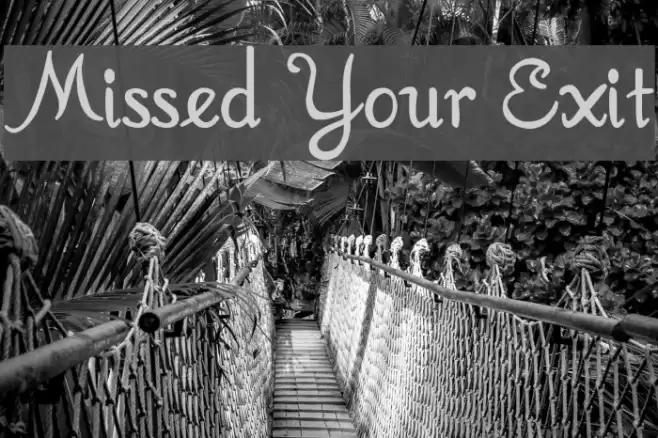 Missed Your Exit Шрифта examples