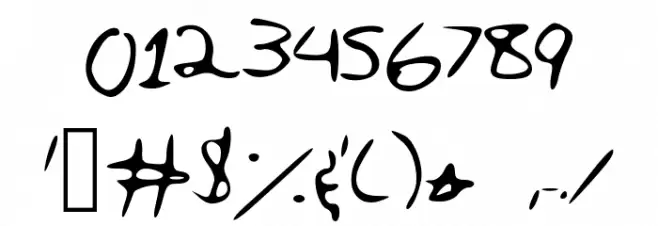 MissedIt Font OTHER CHARS