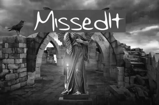 MissedIt Font examples