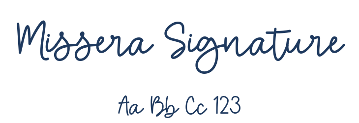 Missera Signature Font Preview