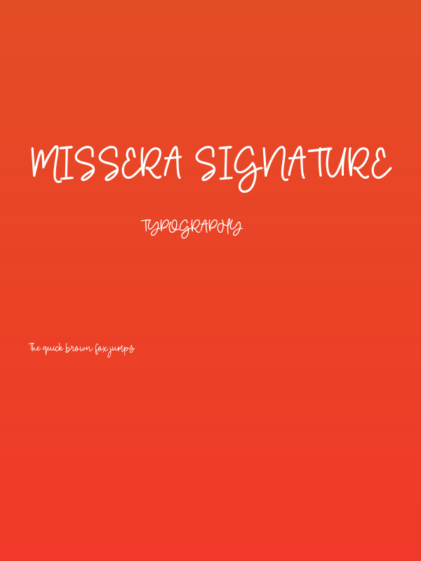 Missera Signature Poster