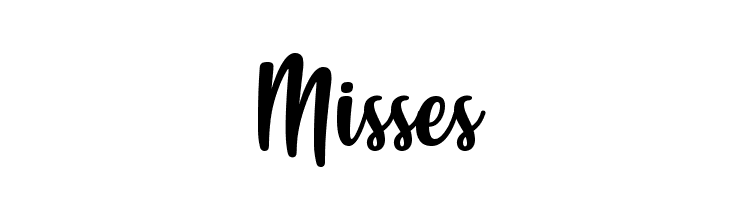 Misses  font caratteri gratis