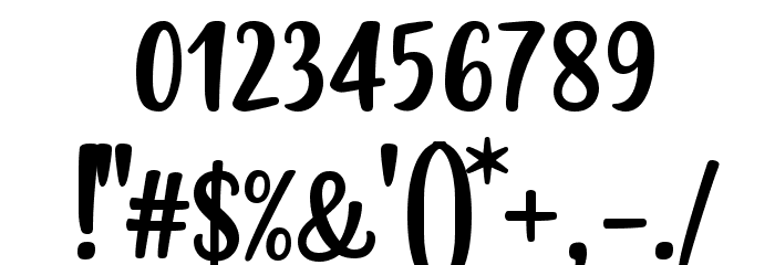 Misses Font OTHER CHARS