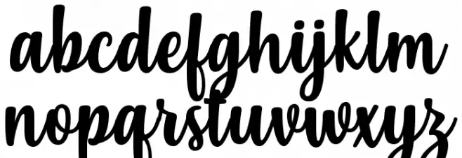 Misses Schriftart Kleinbuchstaben