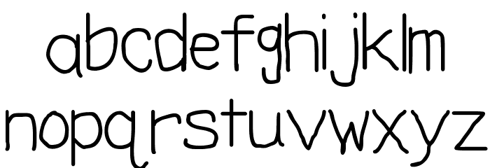 Missing Assignment Font LOWERCASE