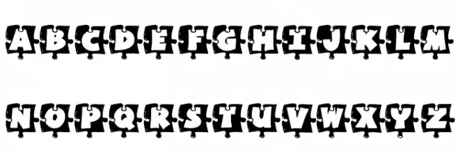 Missing Piece Font Litere mari