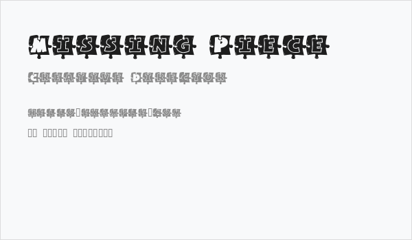 Missing Piece Business Card