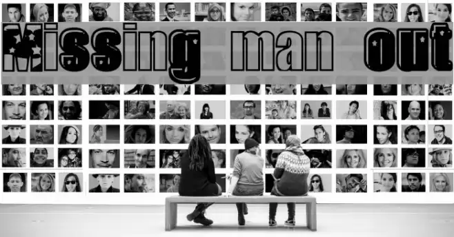 Missing man out Font examples