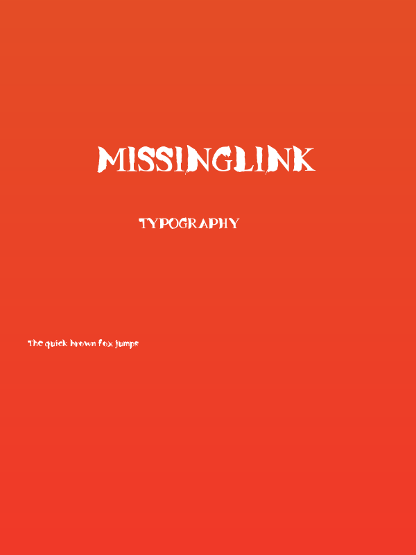 MissingLink Poster