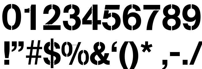 MissingLinks Font OTHER CHARS