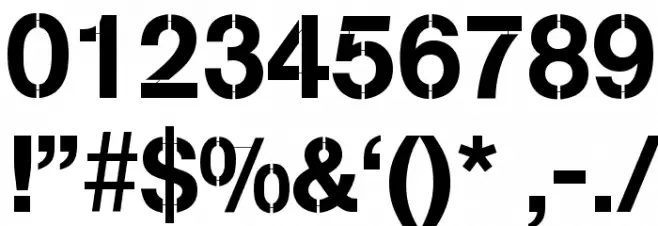 MissingLinks Font OTHER CHARS