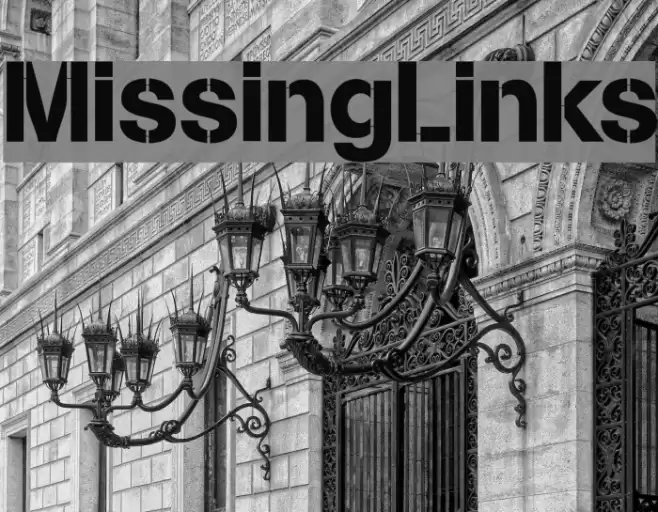 MissingLinks Font examples