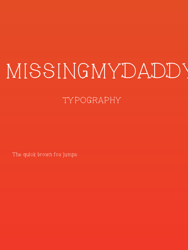 MissingMyDaddyToday Poster