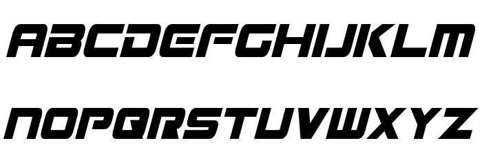 Mission GT-R Condensed Italic Font LOWERCASE