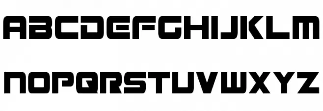 Mission GT-R Condensed Caratteri MINUSCOLO