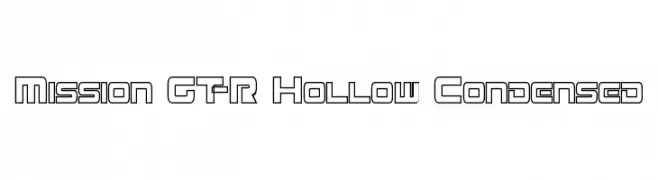 Mission GT-R Hollow Condensed  Fuentes Gratis Descargar