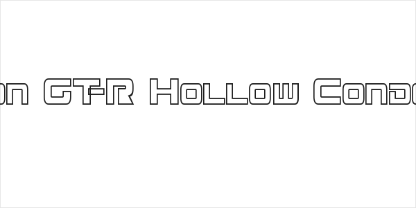 Mission GT-R Hollow Condensed Logo