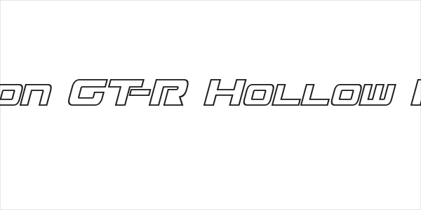 Mission GT-R Hollow Italic Logo