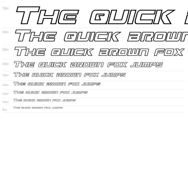 Mission GT-R Hollow Italic Waterfall