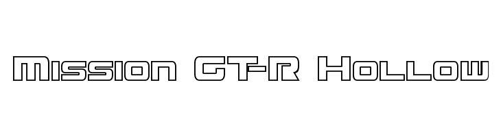 Mission GT-R Hollow  नि: शुल्क फ़ॉन्ट्स डाउनलोड