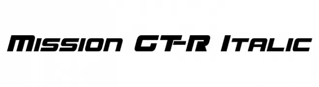 Mission GT-R Italic  Fuentes Gratis Descargar