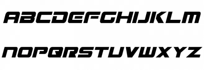 Mission GT-R Italic Schriftart Groß