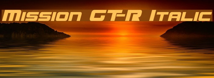 Mission GT-R Italic Font examples