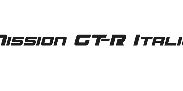 Mission GT-R Italic Logo
