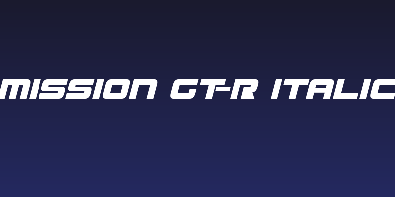 Mission GT-R Italic Social Header