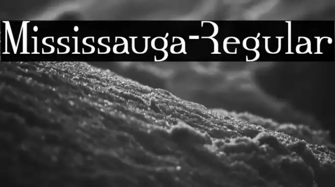 Mississauga-Regular Font examples